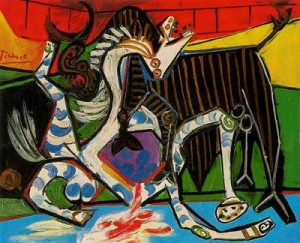 corrida de toros. 34. picasso. colección particular