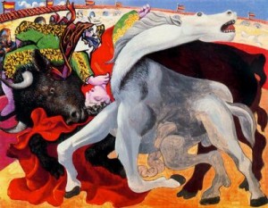 corrida. la muerte del torero. 33. picasso museo picasso. paris