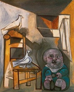 el niño de las palomas. 43. museo picasso.paris.