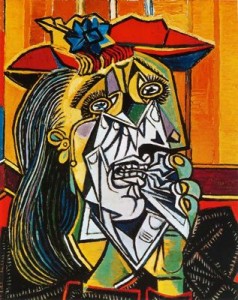 mujer llorando. 37. picasso. tate gallery . londres. inglaterra.